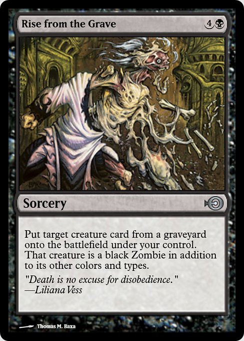 Magic the Gathering Card - Rise from the Grave - MTG Circle