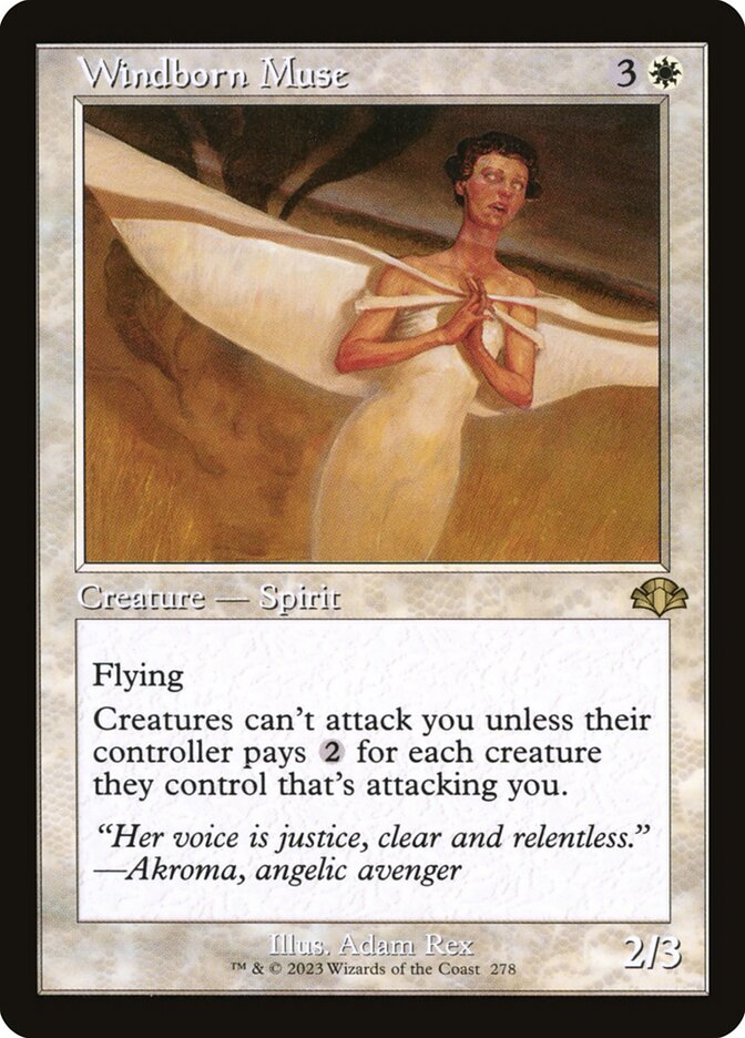 Magic the Gathering Card - Windborn Muse - MTG Circle