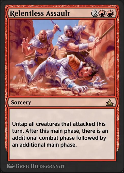 Magic the Gathering Card - Relentless Assault - MTG Circle