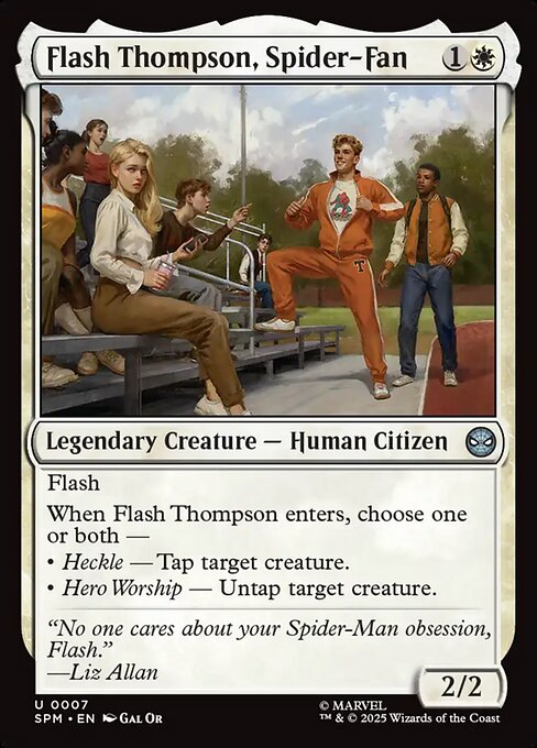 Magic the Gathering Card - Flash Thompson, Spider-Fan - MTG Circle
