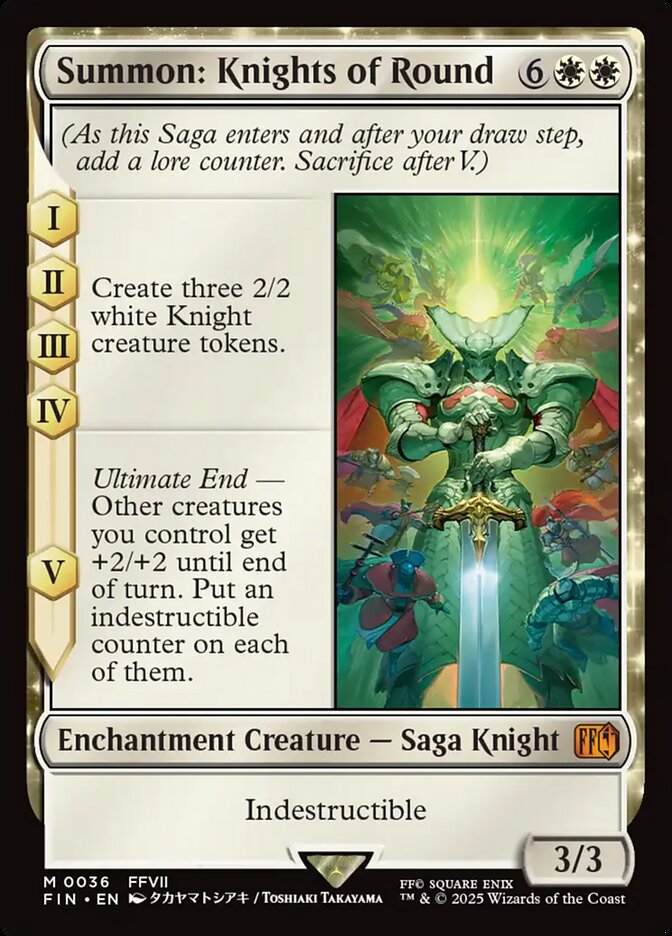 Magic the Gathering Card - Summon: Knights of Round - MTG Circle