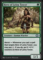 Magic the Gathering Card - Hero of Leina Tower - MTG Circle