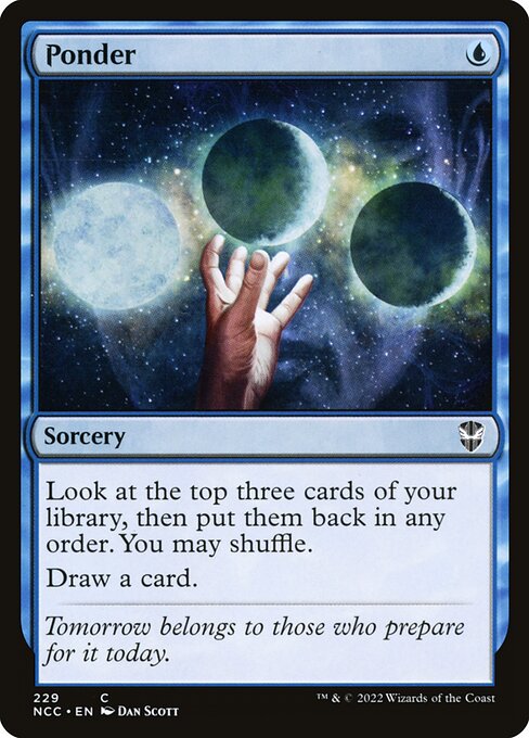 Magic the Gathering Card - Ponder - MTG Circle
