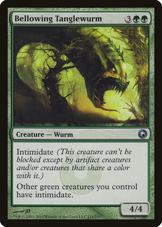 Magic the Gathering Card - Bellowing Tanglewurm - MTG Circle