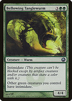 Magic the Gathering Card - Bellowing Tanglewurm - MTG Circle