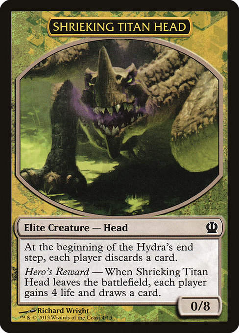 Magic the Gathering Card - Shrieking Titan Head - MTG Circle