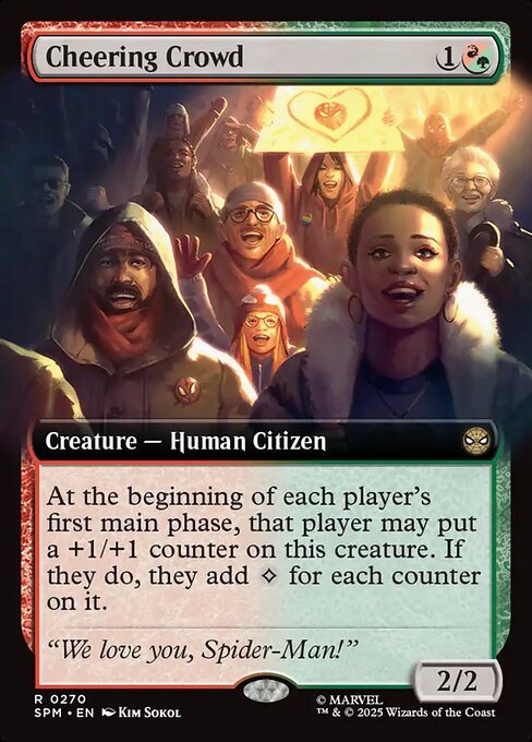 Magic the Gathering Card - Cheering Crowd - MTG Circle
