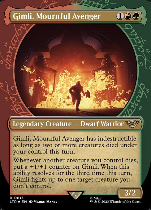 Magic the Gathering Card - Gimli, Mournful Avenger - MTG Circle