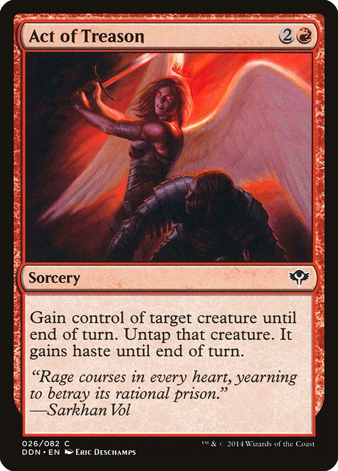Magic the Gathering Card - Act of Treason - MTG Circle