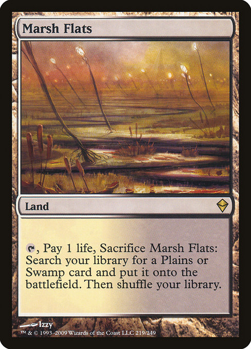 Magic the Gathering Card - Marsh Flats - MTG Circle