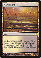 Magic the Gathering Card - Marsh Flats - MTG Circle