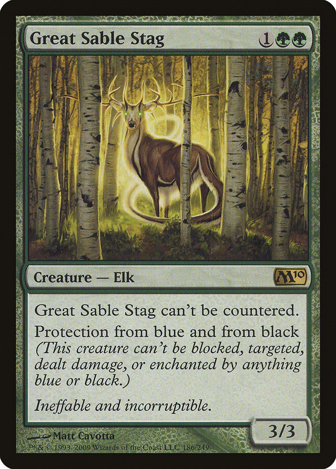 Magic the Gathering Card - Great Sable Stag - MTG Circle