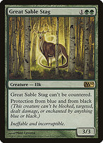 Magic the Gathering Card - Great Sable Stag - MTG Circle