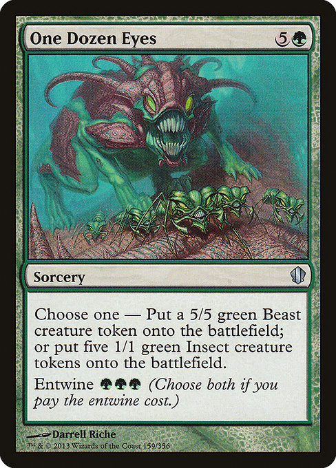 Magic the Gathering Card - One Dozen Eyes - MTG Circle