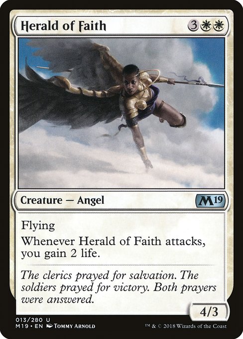 Magic the Gathering Card - Herald of Faith - MTG Circle