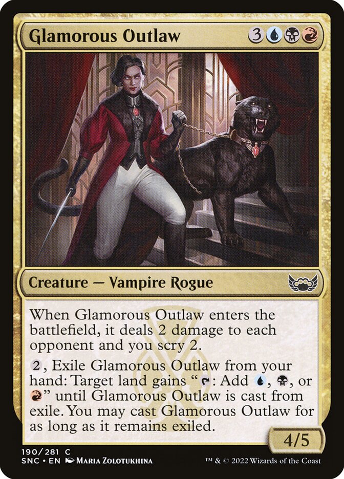 Magic the Gathering Card - Glamorous Outlaw - MTG Circle