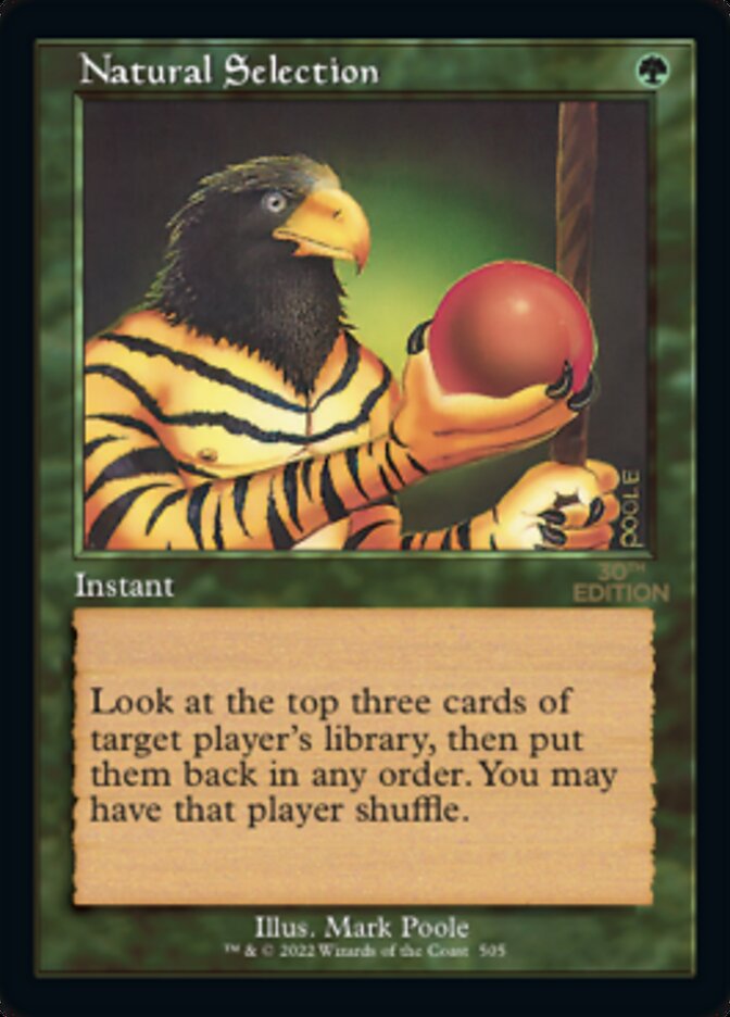 Magic the Gathering Card - Natural Selection - MTG Circle