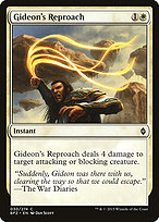 Magic the Gathering Card - Gideon's Reproach - MTG Circle
