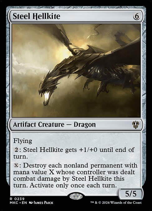 Magic the Gathering Card - Steel Hellkite - MTG Circle