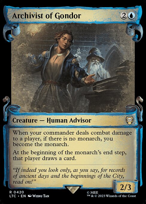 Magic the Gathering Card - Archivist of Gondor - MTG Circle