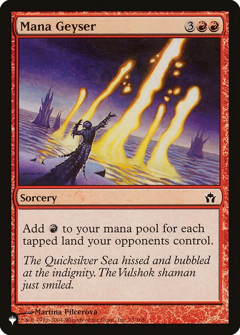 Magic the Gathering Card - Mana Geyser - MTG Circle