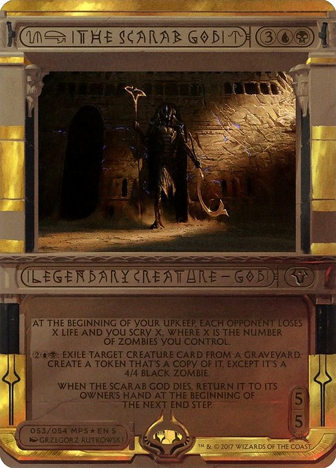 Magic the Gathering Card - The Scarab God - MTG Circle