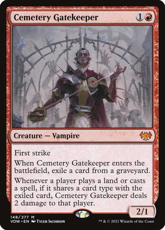 Magic the Gathering Card - Cemetery Gatekeeper - MTG Circle