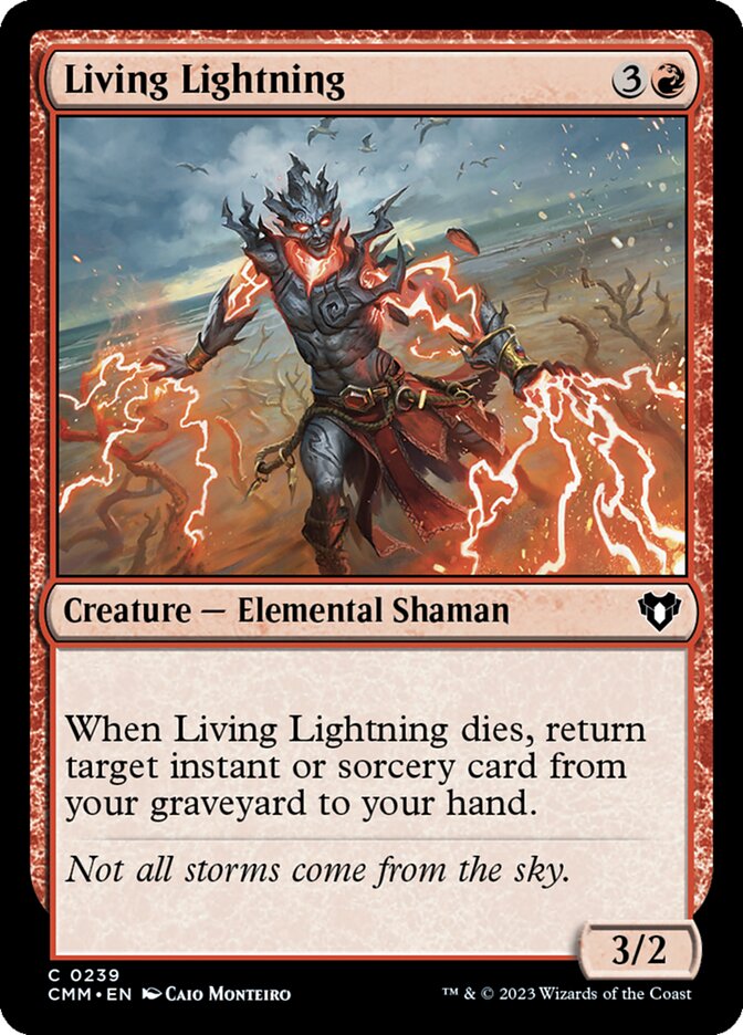 Magic the Gathering Card - Living Lightning - MTG Circle