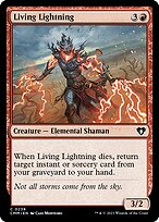 Magic the Gathering Card - Living Lightning - MTG Circle