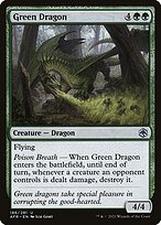 Magic the Gathering Card - Green Dragon - MTG Circle