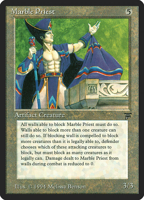 Magic the Gathering Card - Marble Priest - MTG Circle