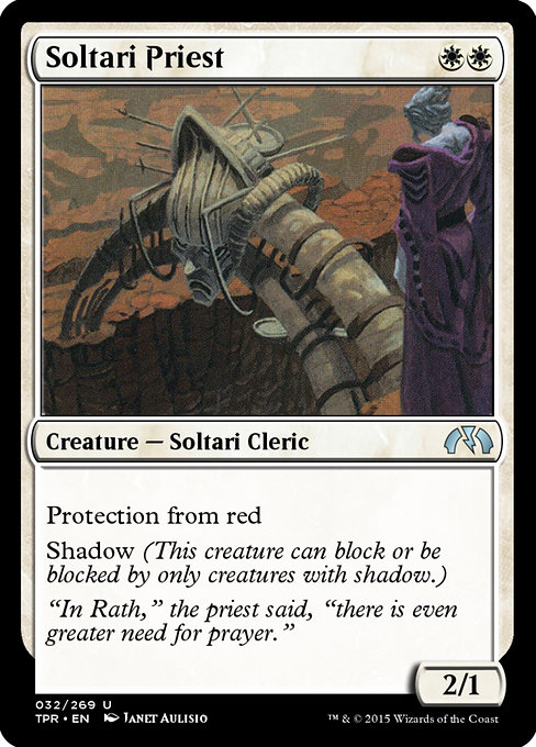 Magic the Gathering Card - Soltari Priest - MTG Circle