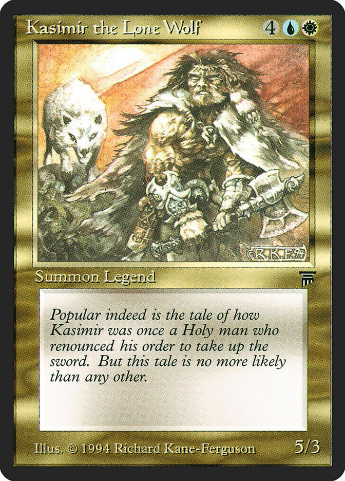 Magic the Gathering Card - Kasimir the Lone Wolf - MTG Circle