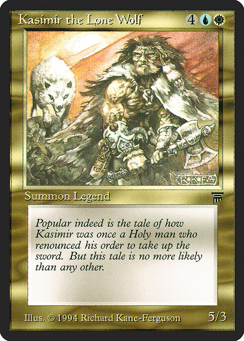 Magic the Gathering Card - Kasimir the Lone Wolf - MTG Circle