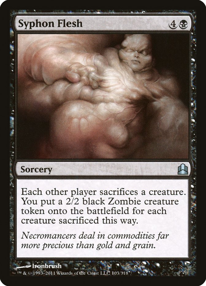 Magic the Gathering Card - Syphon Flesh - MTG Circle