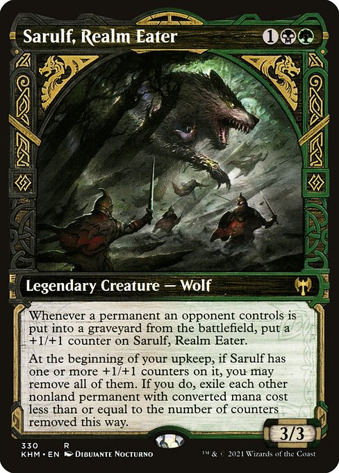 Magic the Gathering Card - Sarulf, Realm Eater - MTG Circle