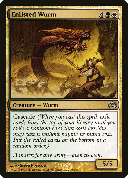 Magic the Gathering Card - Enlisted Wurm - MTG Circle