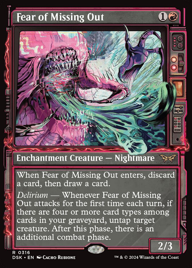 Magic the Gathering Card - Fear of Missing Out - MTG Circle