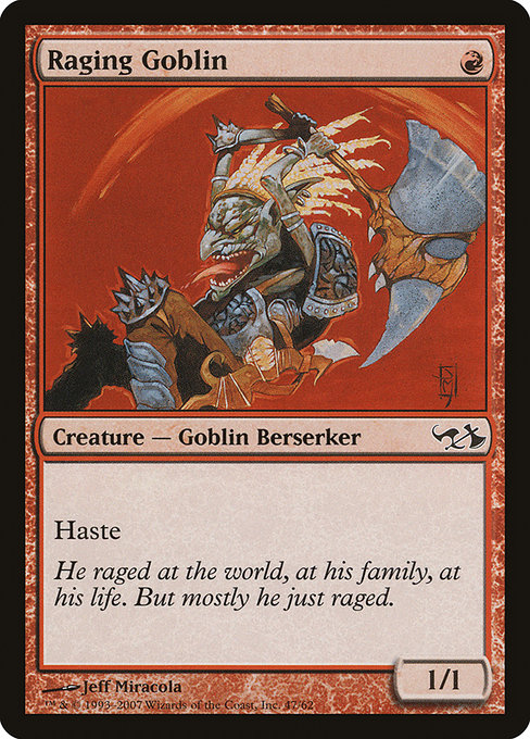 Magic the Gathering Card - Raging Goblin - MTG Circle