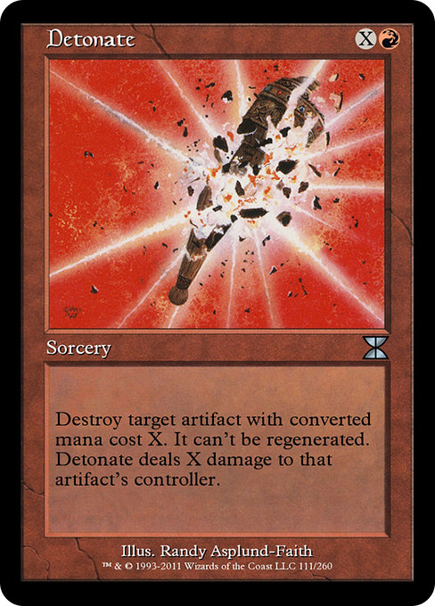 Magic the Gathering Card - Detonate - MTG Circle