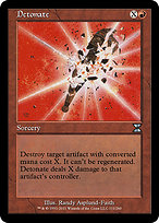 Magic the Gathering Card - Detonate - MTG Circle