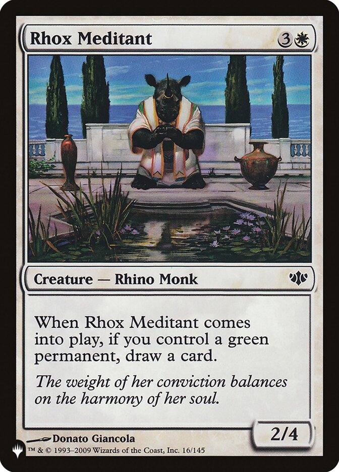 Magic the Gathering Card - Rhox Meditant - MTG Circle