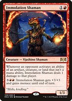 Magic the Gathering Card - Immolation Shaman - MTG Circle