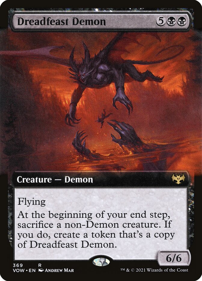 Magic the Gathering Card - Dreadfeast Demon - MTG Circle