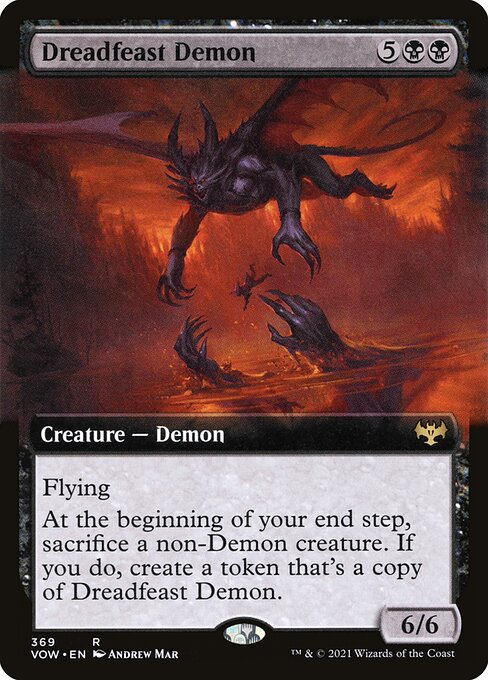 Magic the Gathering Card - Dreadfeast Demon - MTG Circle