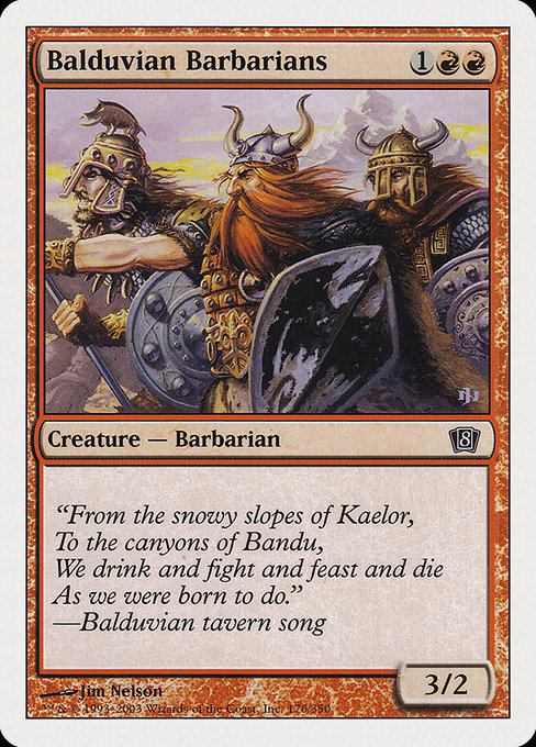 Magic the Gathering Card - Balduvian Barbarians - MTG Circle