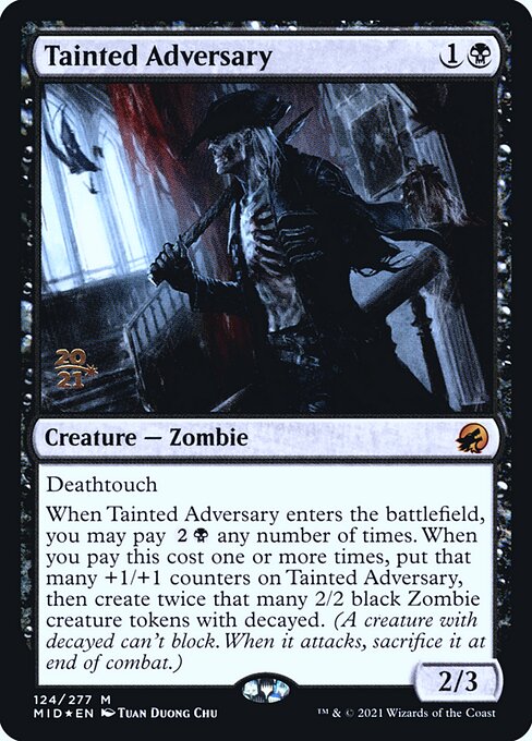 Magic the Gathering Card - Tainted Adversary - MTG Circle