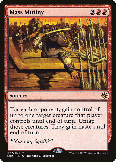 Magic the Gathering Card - Mass Mutiny - MTG Circle
