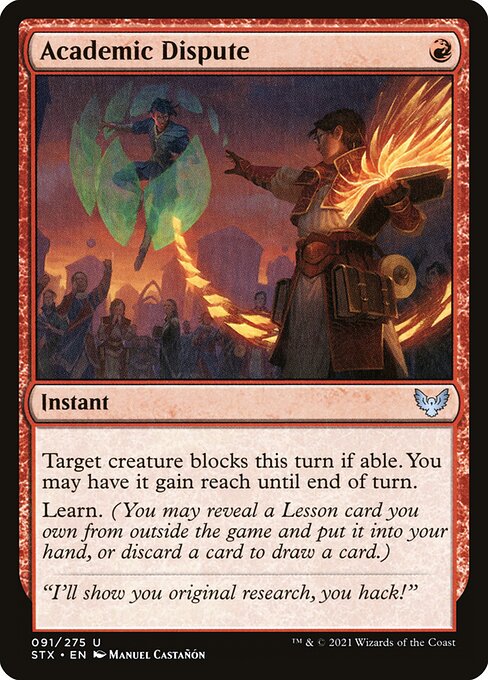Magic the Gathering Card - Academic Dispute - MTG Circle