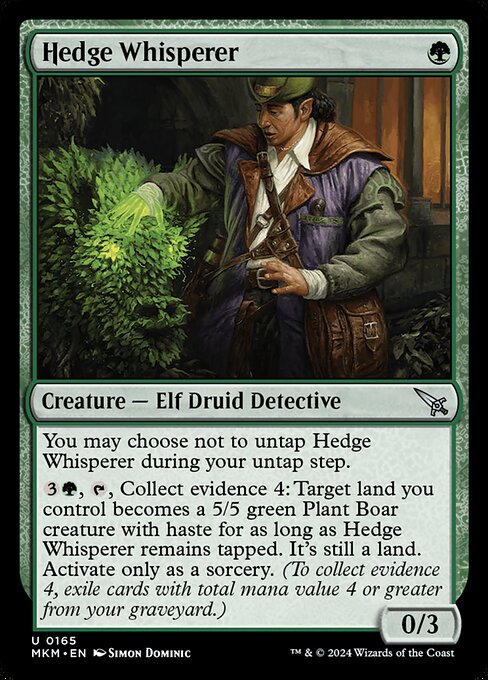 Magic the Gathering Card - Hedge Whisperer - MTG Circle